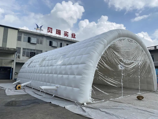 Tenda Tiup Pencucian Mobil Luar Ruangan Portabel Kedap Udara Untuk Lapangan Sepak Bola