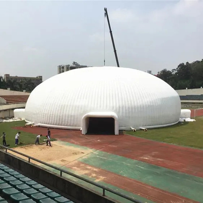0.55mm Pvc Tarpaulin Lighting Inflatable Dome Tent Untuk Acara Pesta
