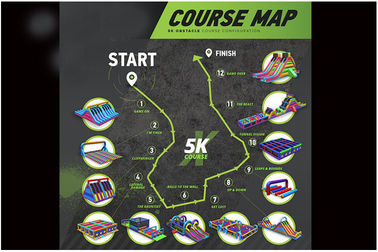 Air Inflatable 5k Run, UK, Acara Acara Red Tunnel Kendala