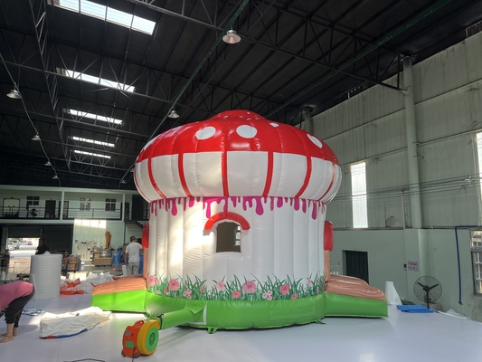 5m Diameter Komersial Jumping Castle Inflatable Bounce House Sewa Jamur