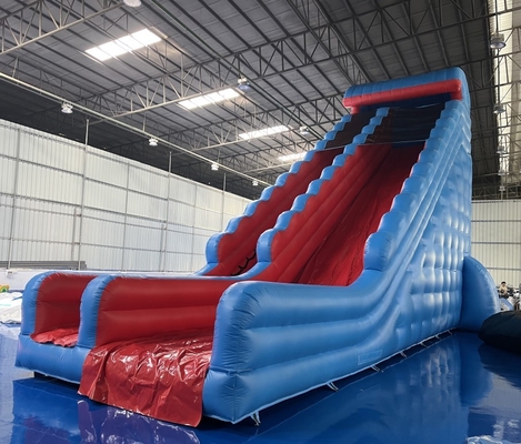 0.55mm PVC Slide Tiup Besar Meledakkan Slide Licin Untuk Dewasa Dan Anak-Anak