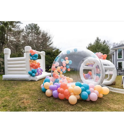 3x3m Inflatable Outdoor Jumping Bouncy Castle White Wedding Rumah Bouncing Untuk Pesta