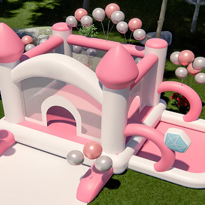 Pink Inflatable Bouncer Balita Jumping Castle Bounce House Commercial