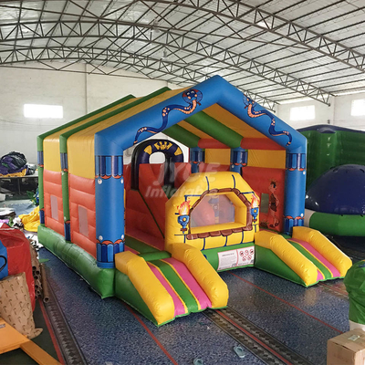 Kastil Bouncer Tiup Anak Kain Terpal Untuk Taman Hiburan