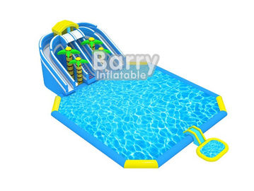 Giant Outdoor Inflatable Playground, Jungle Inflatable Amusement Park Dengan Percetakan