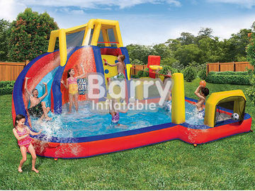 Atraksi Ponsel Peralatan Taman Air Tiup, Taman Air Splash Untuk Anak Kecil