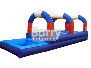 Jalur Biru / Merah / Putih Ganda Inflatable  Dengan Tema Kolam Hewan