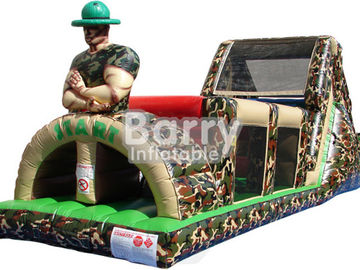 0,55 PVC Army Inflatable Hambatan Kursus Hambatan Militer Untuk Orang Dewasa