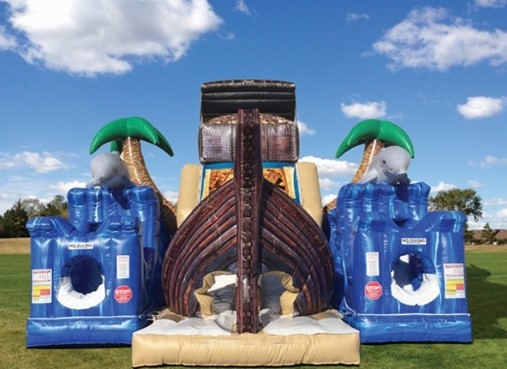 EN71 Inflatable PVC Bouncy Castle Combo Rumah Bouncing Dengan Slide