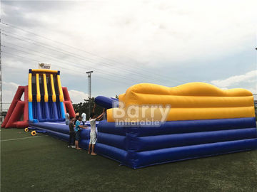 EN14960 0.5mm PVC Raksasa Tiup Geser 0.55mm / 18 Oz PVC Tarpaulin Tahan Lama