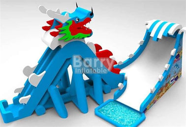 Menyesuaikan PVC Dewasa Naga Raksasa Inflatable Slide Blow Up Slip Dan Slide