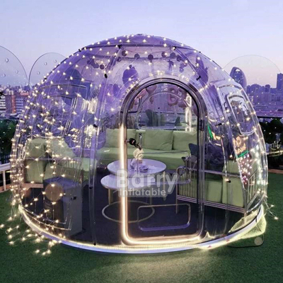 CE dan SGS bersertifikat Tenda Gelembung Inflatable Teknologi Peng jahitan ganda untuk berkemah
