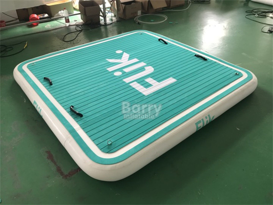 Logo Tersedia Blow Up Inflatable Pontoon Boat Untuk Perikanan Swim Platform Untuk Sungai
