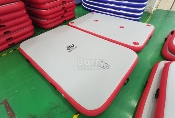 Teak / Putih / Warna Disesuaikan Platform Berenang Inflatable Platform Terapung Untuk Olahraga Laut Air Renang