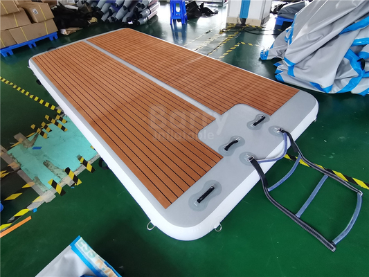 3m inflatable floating dock untuk memancing dan olahraga air penggemar