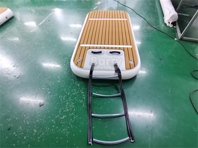 Drop Stitch Fabric Inflatable Floating Dock untuk memancing dengan pompa dan aksesoris