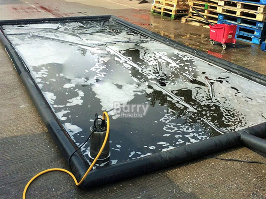 Harga Murah Lembut PVC Inflatable Warna Car Wash Mat Pembersihan Garasi Plastik Lantai Containment Mats