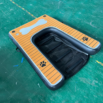 DWF PVC Tarpaulin Lipat Lembut Inflatable Swim Ladder Untuk Anjing Tangga Anjing Tangga Pet Dengan Logo Disesuaikan Diterima