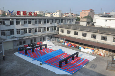 Perlawanan Rintangan Tiup, Inflatables 5k Kendala Kasur Run Ukuran 20x10x1.2M