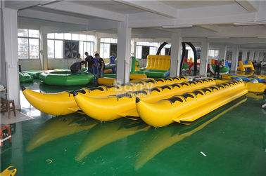 Tugas Berat Komersial 8 Orang atau Customzied PVC Terpal Inflatable Banana Boat Tube