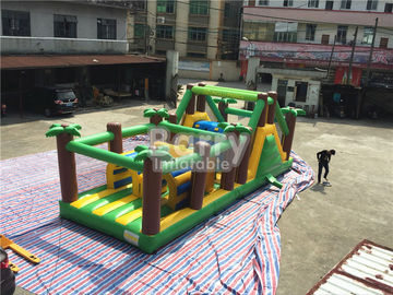 Outdoor Dan Indoor Blow Up Kendala Course Untuk Dewasa, Jungle Theme Kids Hambatan Course