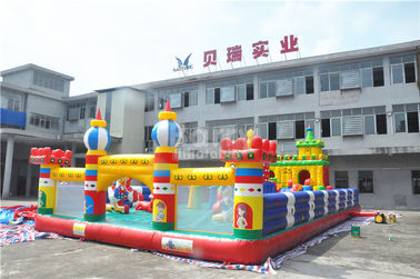 Olahraga Tema Inflatable Bouncy Castle, 0,55 mm PVC Childrens Indoor Play Equipment