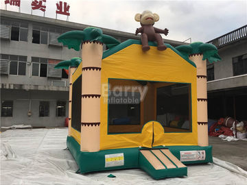 Air Monkey Inflatable Bouncer, Palm Tree Samll Inflatable Bounce Castle Untuk Anak Kecil