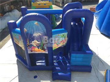 Disesuaikan Inflatable Bouncer / Inflatable Bouncy Castle Dengan Slide