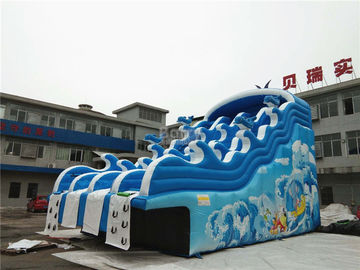 Blue Wave Kids Inflatable Water Slide Untuk Pool CE, EN14960, SCT, EN71