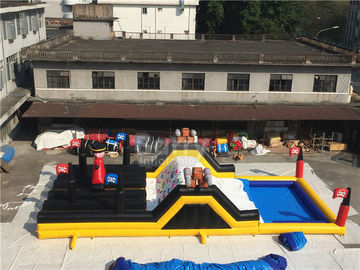 Barry Extreme Inflatable Run Besar Kapal Bajak Laut Tema Blow Up Kendala Course