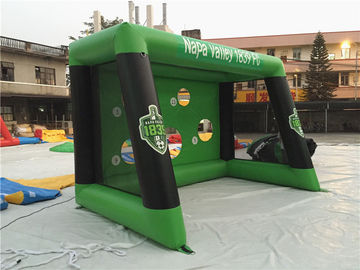 0.6mm PVC Tarpaulin Inflatable Sports Games, Blow Up Soccer Goal For Fun