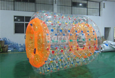 PVC 0.6 Atau 0.9mm Inflatable Water Park Games, Inflatable Water Roller Untuk Dewasa
