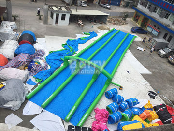 Panjang tunggal Atau Double Lane Inflatable Slide City 1 - 2 Tahun Garansi