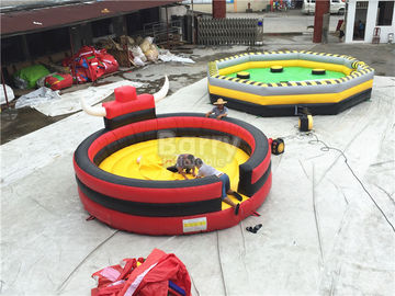 Profesional Permainan Olahraga Tiup Rodeo Bull / Inflatable Bull Riding Ring