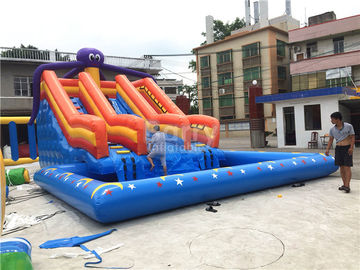 Taman Air Tiup Gurita Besar, Kolam Renang Tiup Slide Di Land Park