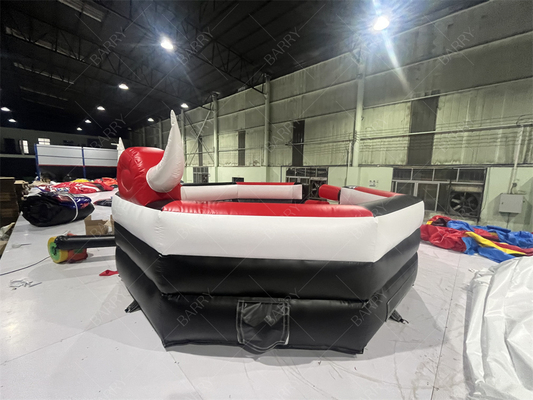 Wahana Banteng Mekanik Tiup untuk Dewasa - Simulator Rodeo Merah