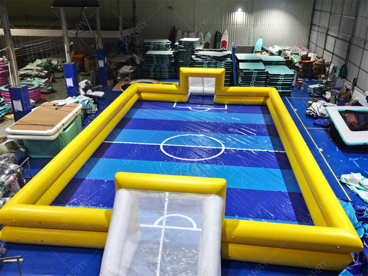 Lapangan Sepak Bola Tiup 20x10m Terpal PVC dengan Penjaga Udara
