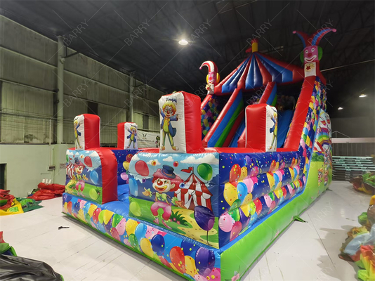 Perosotan Balon Badut 8x4.7x6.5m untuk Pesta Anak-Anak PVC Kustom