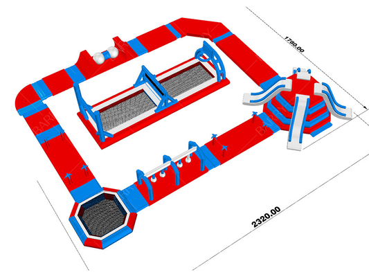 0.9mm PVC Floating Inflatable Water Park Lake Inflatable Water Games Inflatable Aqua Park Untuk Laut