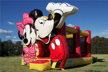 Indah Mickey Mouse Jumping Castle Inflatable Bounce House Untuk Hiburan Komersial