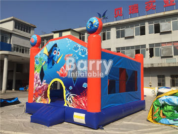 Disesuaikan Seaworld Tema Inflatable Bouncer Untuk Anak-Anak / Melompat Castle