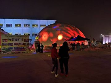 Tenda Acara Tiup Udara Pameran Ketat Untuk Booth, Tenda LED Tiup