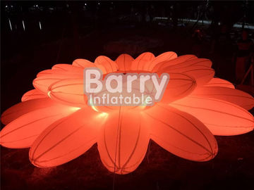 Dekorasi Pencahayaan Cantik Produk Iklan Tiup / Rantai Bunga Inflatable LED Untuk Pesta Pernikahan