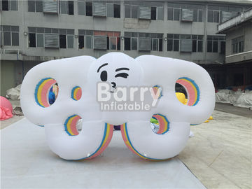 PVC Terpal Inflatable Kartun Karakter, Digital Printing Meledakkan Model Sayap Kupu-kupu Dengan Lampu LED