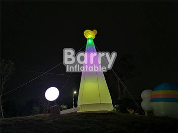 Taman Hiburan Custom Made Inflatable Giraffe Lighthouse Untuk Dekorasi Pesta