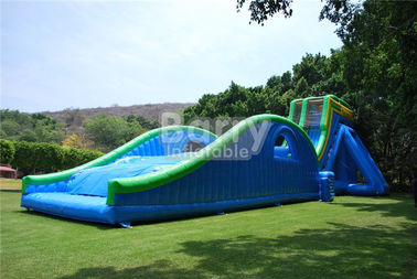 0.55mm PVC Terpal Slide Tiup Raksasa Untuk Acara / Slide Air Tendangan Besar 42ft Tinggi