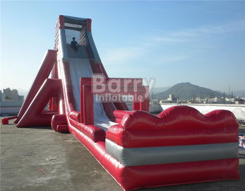 Seluncur Air Hippo Merah Raksasa Menyenangkan / Seluncuran Tiup N Slide Untuk Dewasa