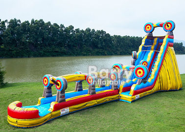 Tema Hewan Inflatable Water Slides, Ukuran Disesuaikan 25 FT Target