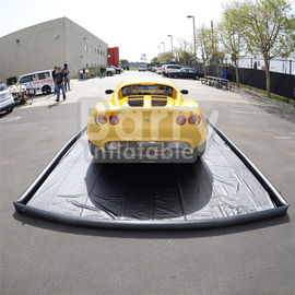 Udara Komersial Disegel PVC Tiup Cuci Mobil Mat Mudah Mengatur