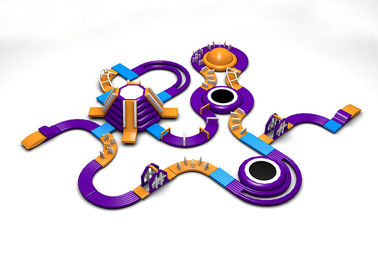 Giant Inflatable Aqua Park Sports Equipment / Permainan Taman Air Inflatable Untuk Laut